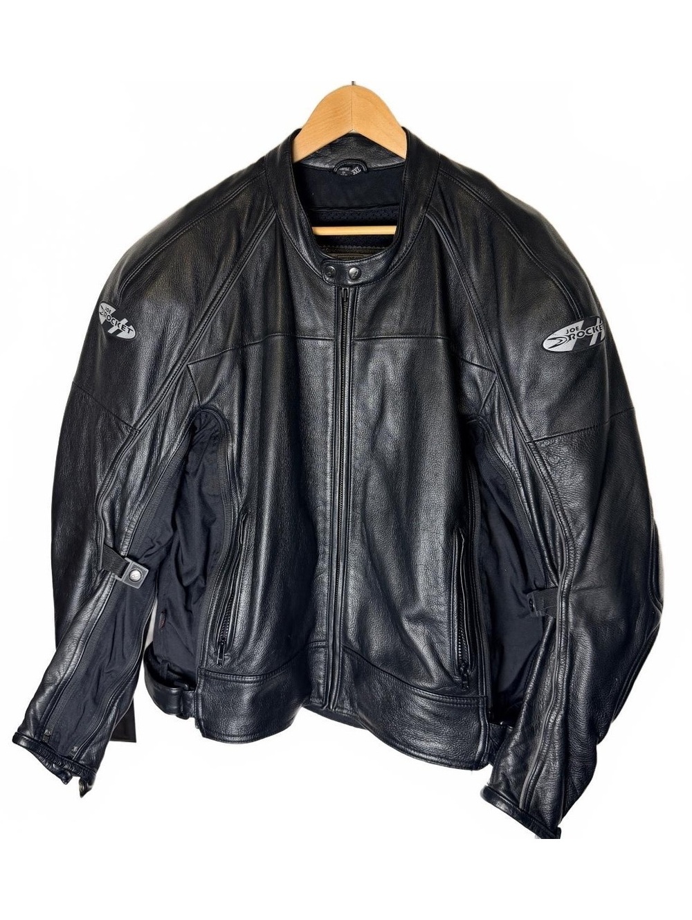 Joe Rocket Black Leather Motorcycle Jacket Style 3XL Men's - Picture 2 of 6